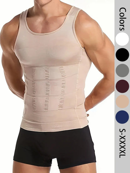 🔥Hot Sale 49% off🌟💪 Men Seamless Compression Tank Top Slim Fit Body