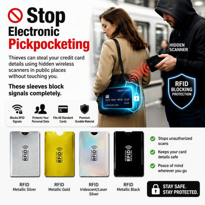 💥Anti-scan RFID shielding card sleeve