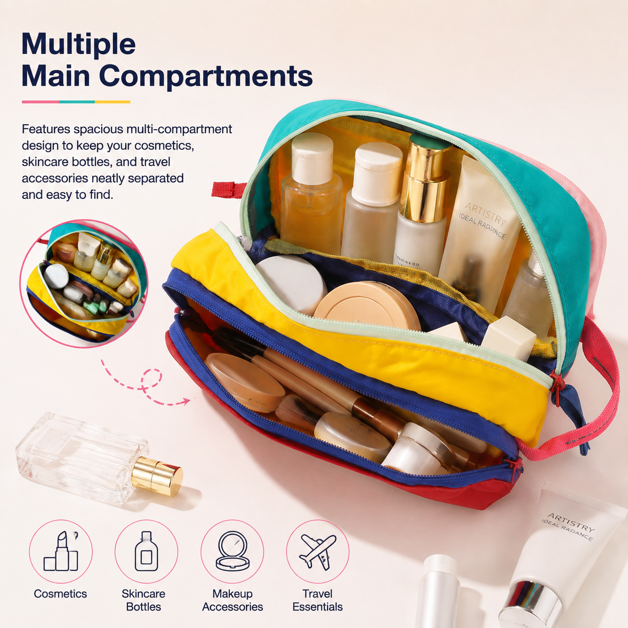 🎒Multifunctional large-capacity travel storage bag