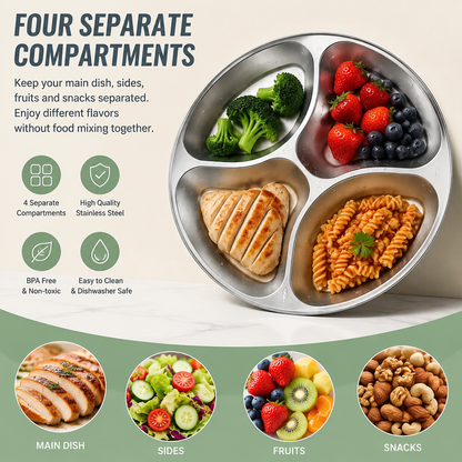 Stainless Steel Multi-Functional Food Tray