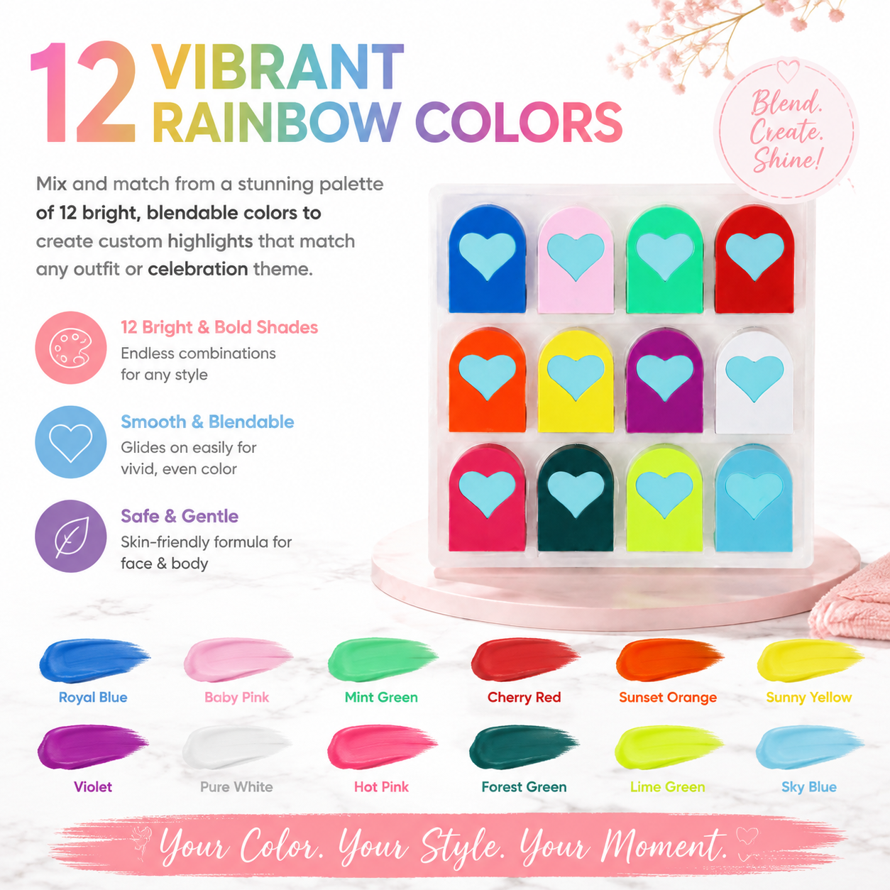 ✨Portable Temporary Hair Chalk Set
