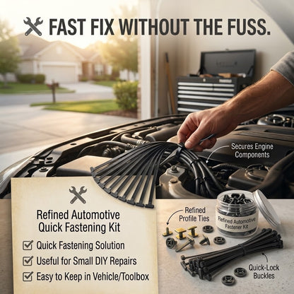 Quick-Fix Fasteners for Cars, Cables & Everyday Repairs