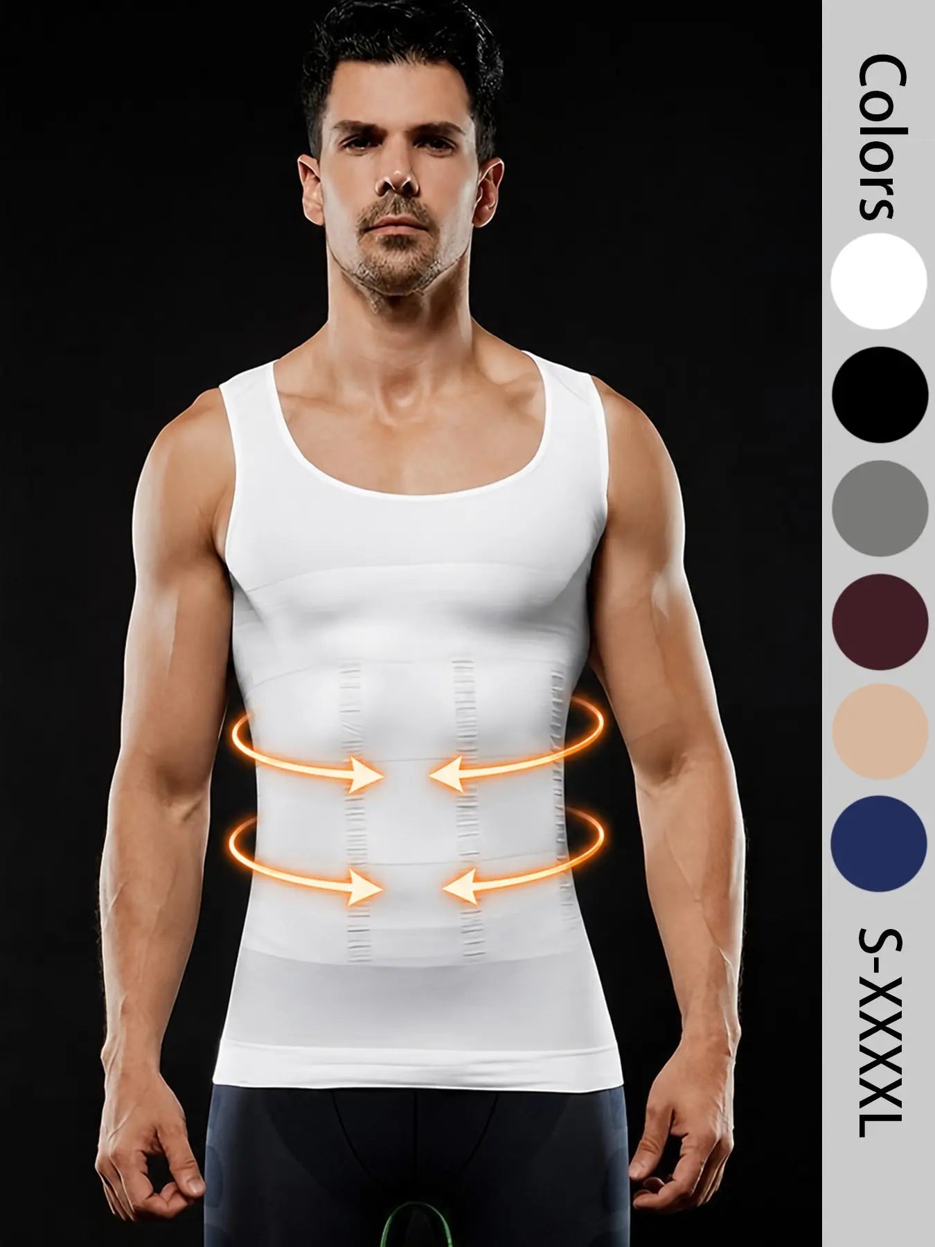 🔥Hot Sale 49% off🌟💪 Men Seamless Compression Tank Top Slim Fit Body