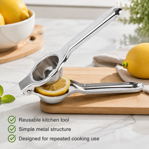 Easy-Press Stainless Steel Lemon Juicer