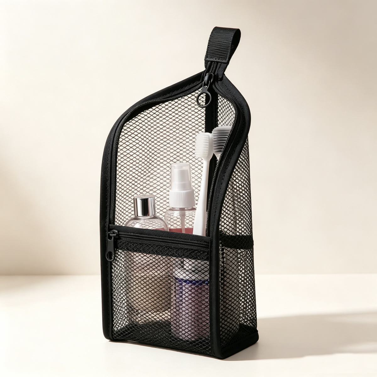 📂Portable Lightweight Mesh Toiletry Bag