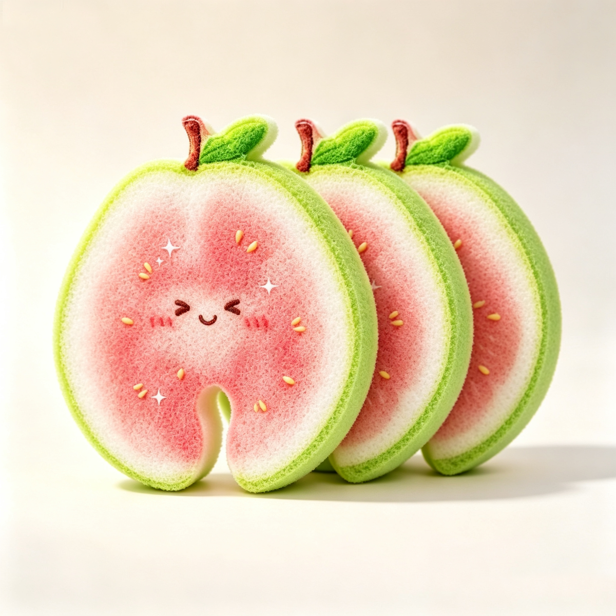 🍊🧼3 Pcs Cute fruit-shaped dishwashing sponge - suitable for cleaning kitchen tableware