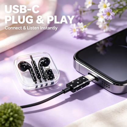 USB-C Wired Semi-In-Ear Earbuds