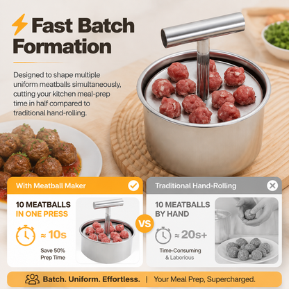 ⚡Upgrade 6/12 Ball Manual Meatball Maker Tool