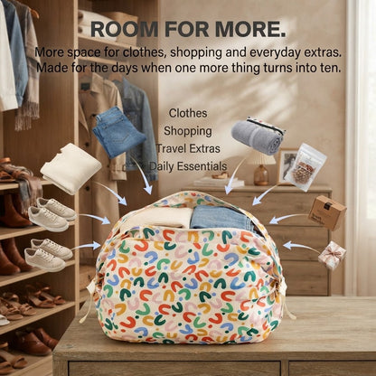 Large-Capacity Foldable Travel Tote