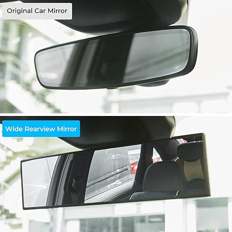 Universal Clip-On Panoramic Rearview Mirror