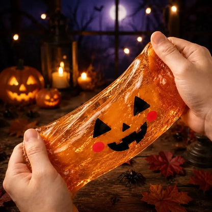 Halloween Ghost Dumpling Glitter Squeeze Toy
