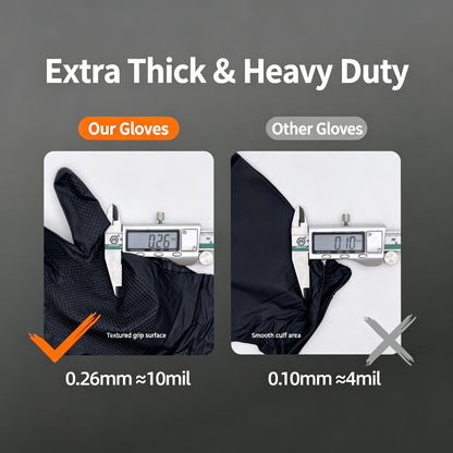 High Quality Thickened Wear Resistant Patterned Nitrile Gloves