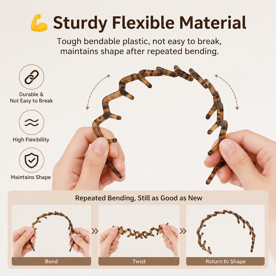 🖤Stylish comb-tooth headband