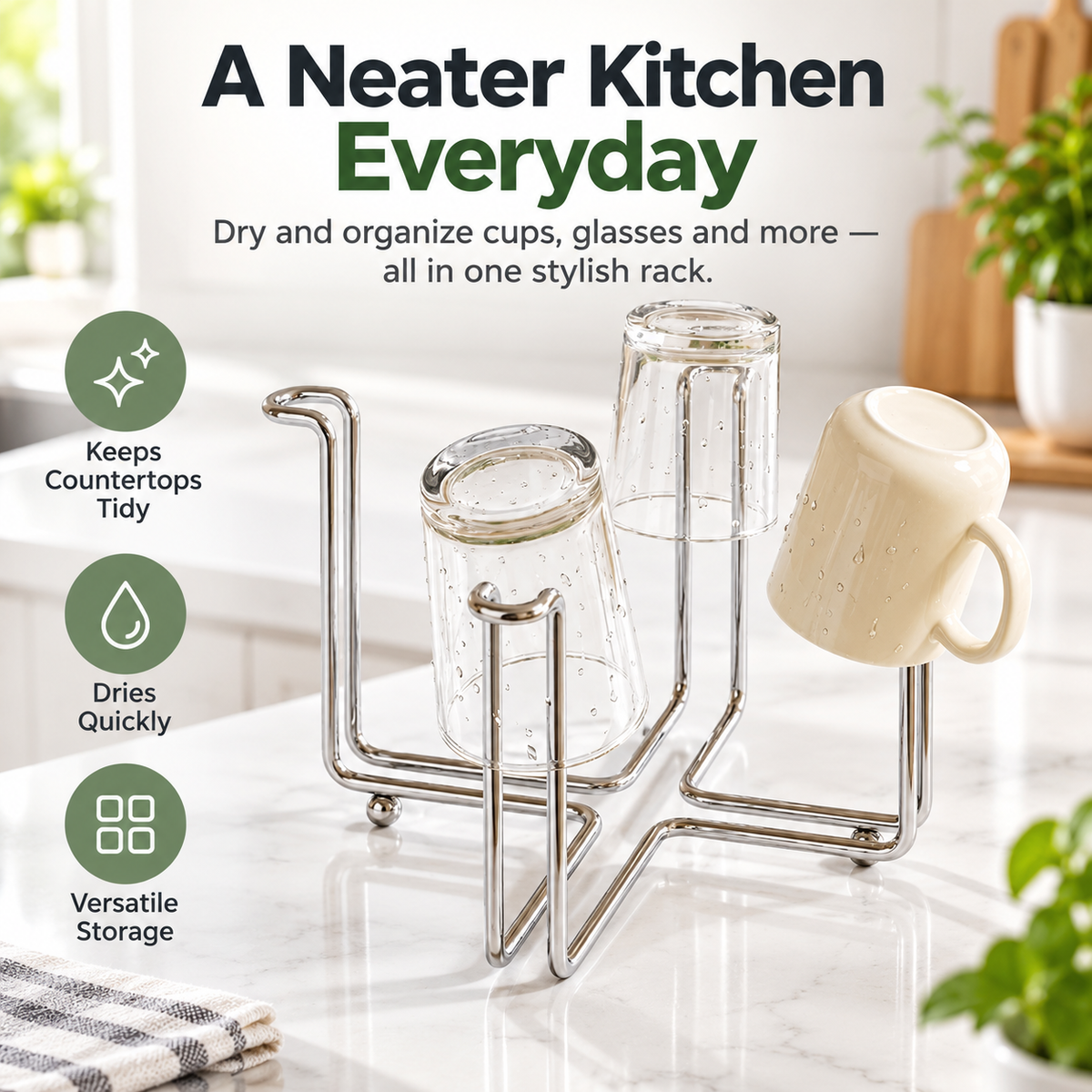🗑️Collapsible 304 Stainless Steel Trash Bag Holder – Suitable for Sinkside, RVs, and Offices