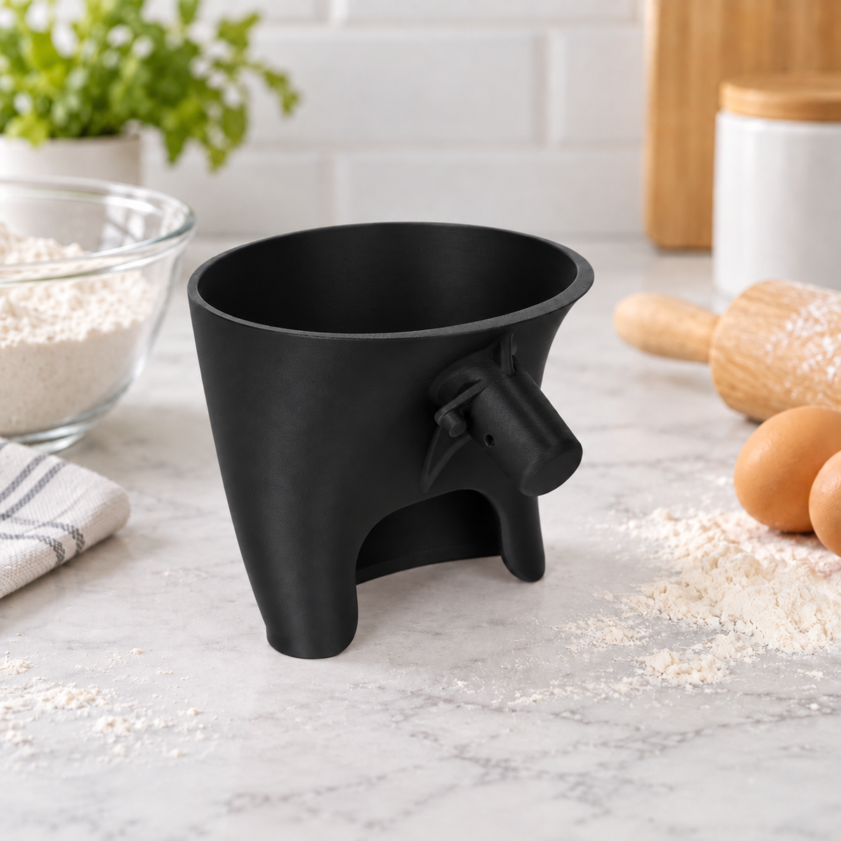 🥞Tilting mixer flour funnel-suitable for 4.5-5 quart mixing bowls