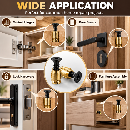 🔩2-in-1 Cabinet Door Screw Expansion Insert