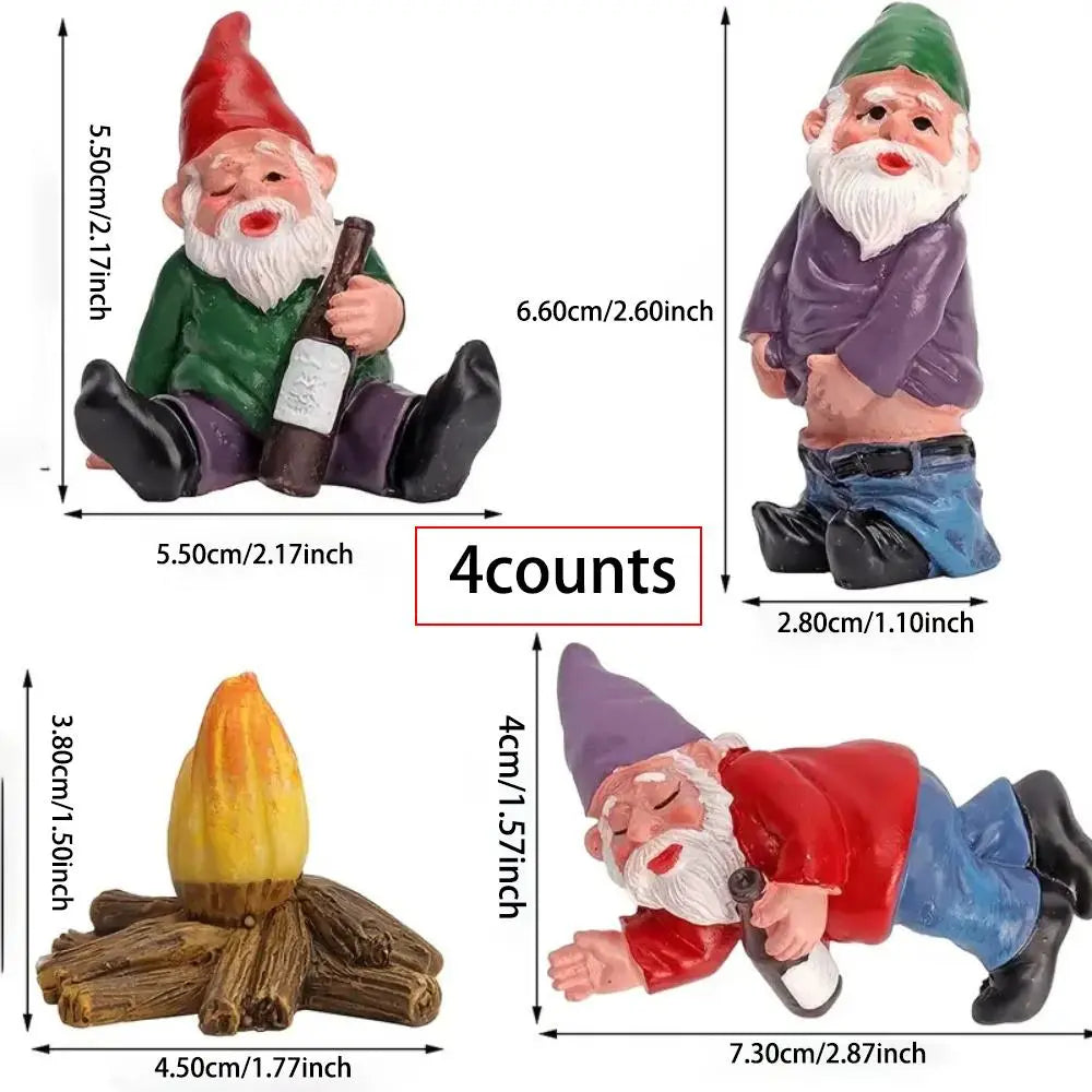 Creative Gnome Design Resin Craft (4 Pcs)