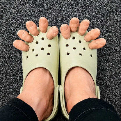 Big Toe Crocodile Curse Funny Clogs