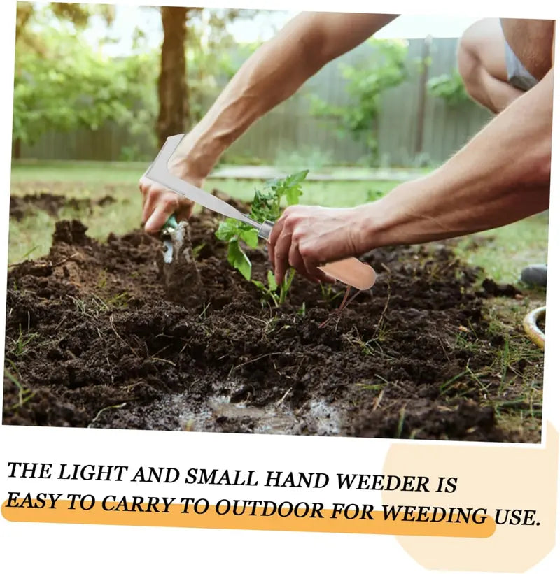 🌱🔧 Crack Weeder Tool , Stainless Steel Manual Grass Puller