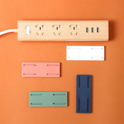 Buy 3 Get 2 Free ✨ Say Goodbye to Messy Cords! Self-Adhesive Socket Organizer & Power Strip Wall Mount 🛠️