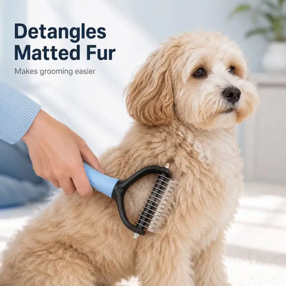 🐾 Pet Grooming and Coat Detangling Comb Care Brush