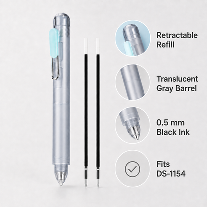 ✏️Retractable Pocket Gel Ink Pen Set