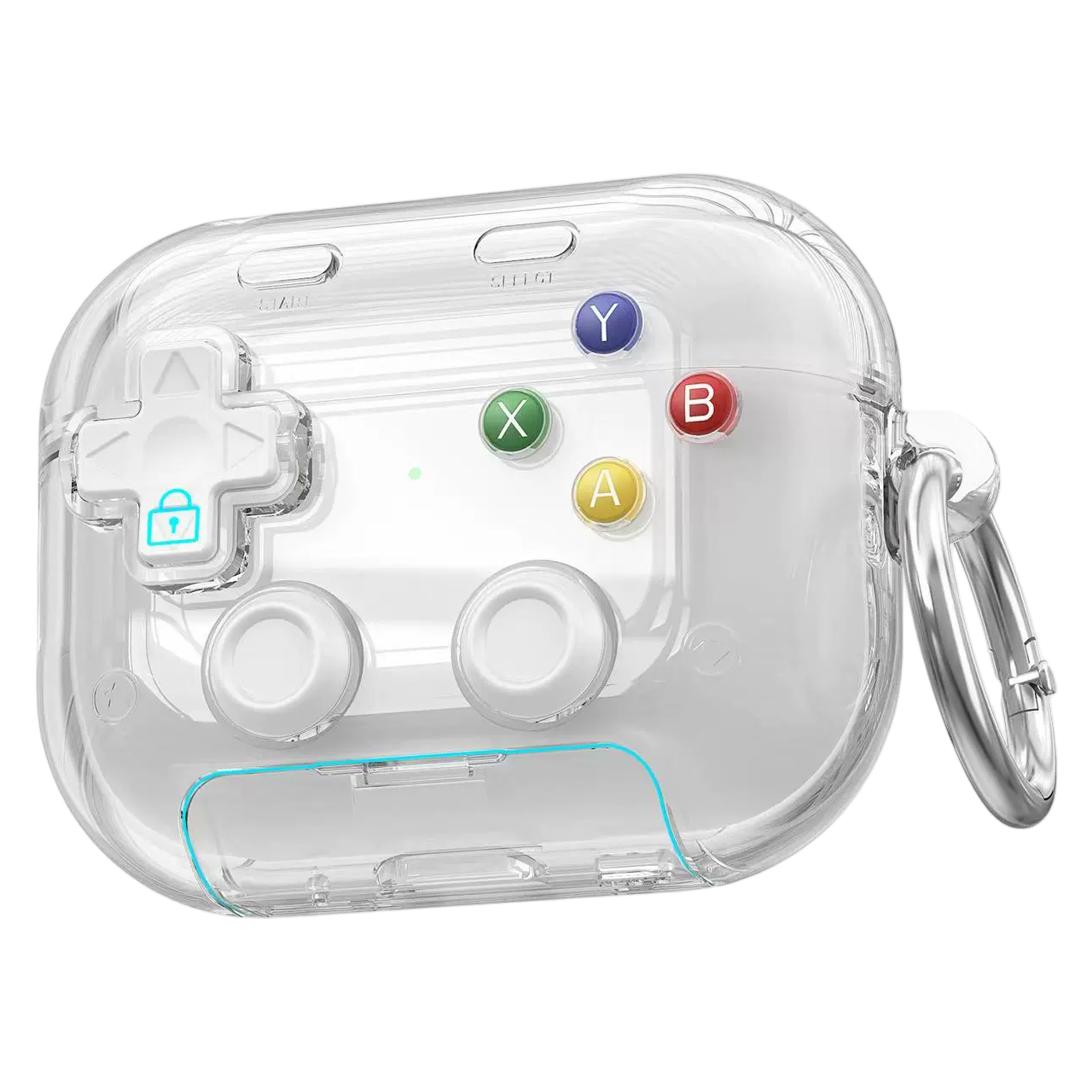 🎧🛡️ Earphone Case for AirPods Pro, with 3D Pressable Button, Safety Lock & Phone Stand