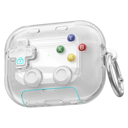 🎧🛡️ Earphone Case for AirPods Pro, with 3D Pressable Button, Safety Lock & Phone Stand