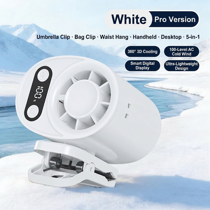 🔄Portable rechargeable clip-on mini fan