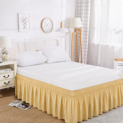 🛏️Elegant Elastic Wrap-Around Bed Skirt