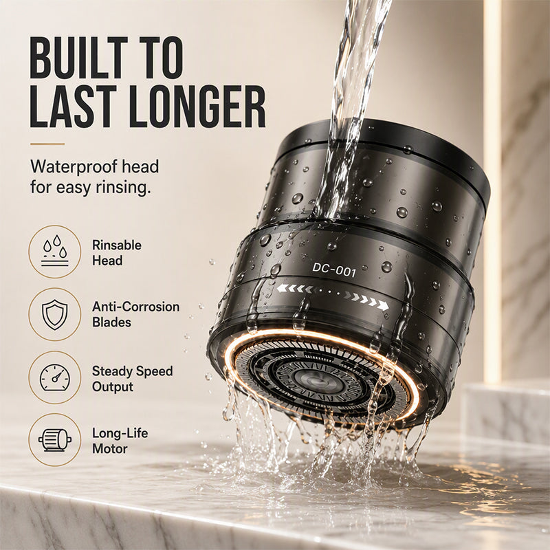 ⏰2-in-1 Smart Electric Bald Head Shaver and Beard Trimmer