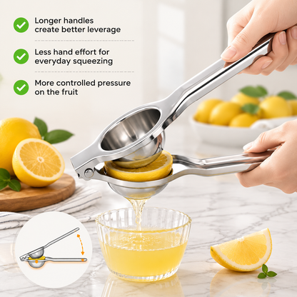 Easy-Press Stainless Steel Lemon Juicer