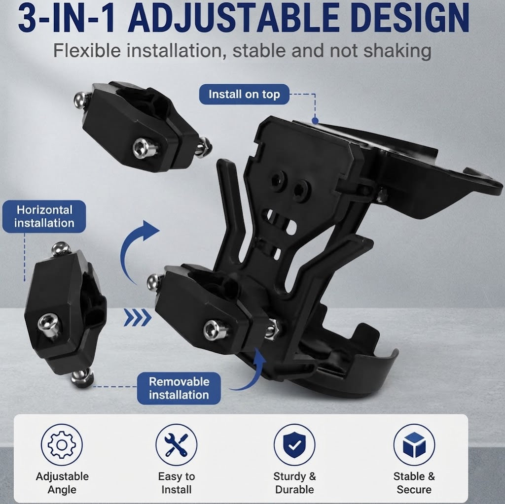 🏍️⚙️Foldable bicycle water bottle cage - suitable for scooters, strollers, and cycling