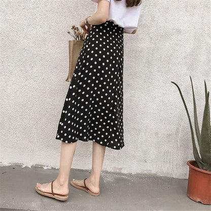 🔥Hot Sale 49% off🌟🍒 Women Vintage Polka Dot Slim High Waist Dress
