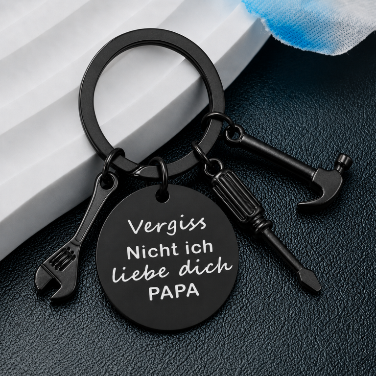 🎁Father's Day Keychain, Fashion Accessory with Hammer