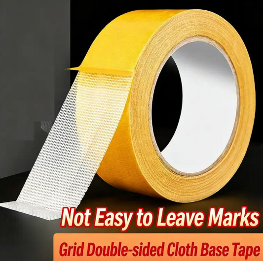 🔧High-viscosity seamless mesh fabric base double-sided adhesive