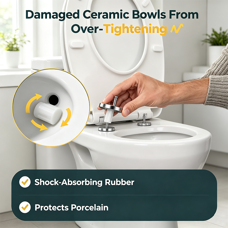 🔩 2-Pack Toilet Seat Expansion Bolts – Stainless Steel Replacement Fasteners