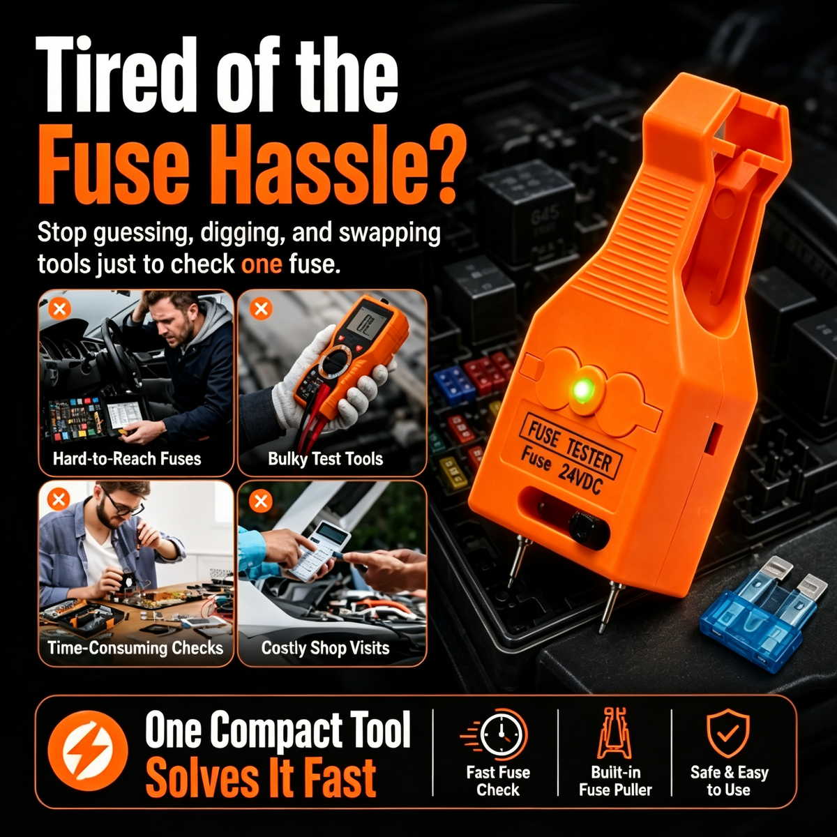 ⚙️2-in-1 Car Fuse Tester & Puller