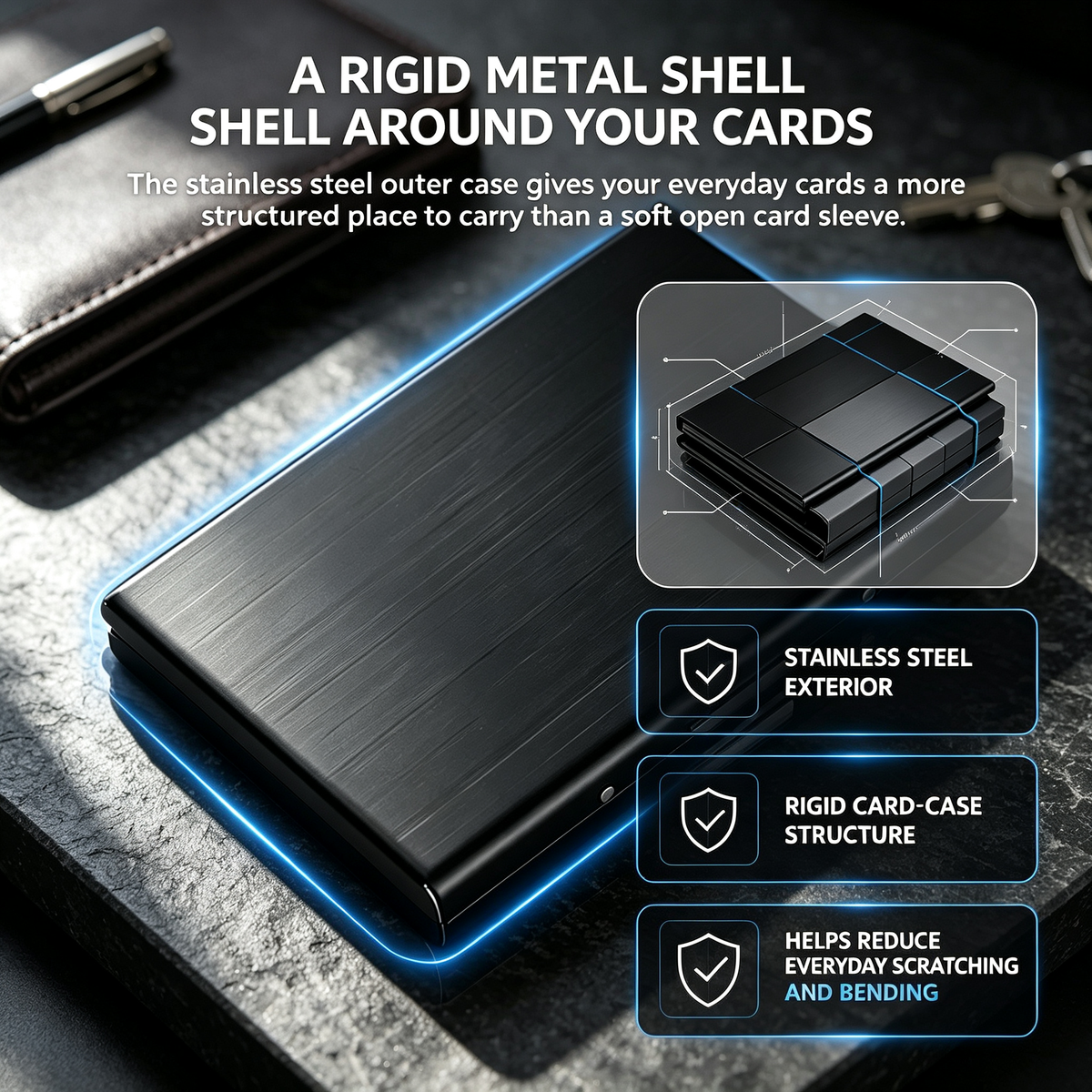 💳Stainless Steel Multi-Card Holder