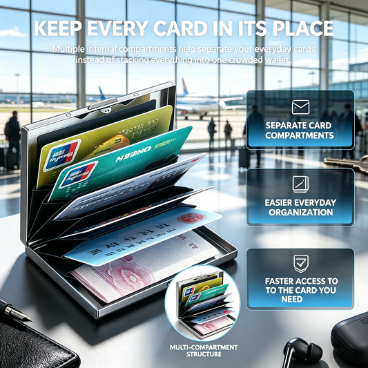 💳Stainless Steel Multi-Card Holder
