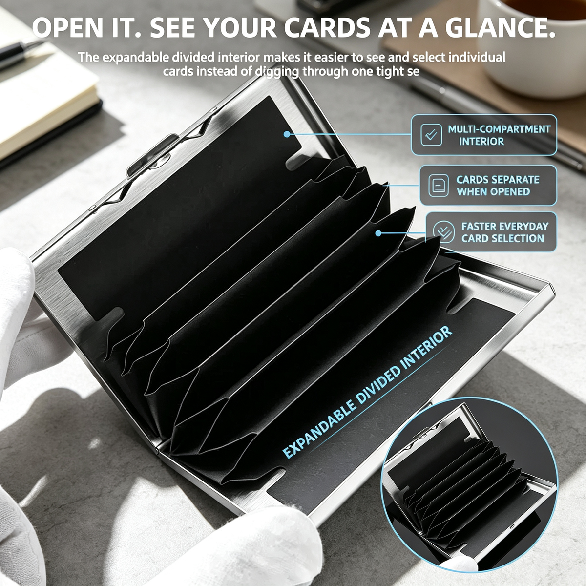 💳Stainless Steel Multi-Card Holder