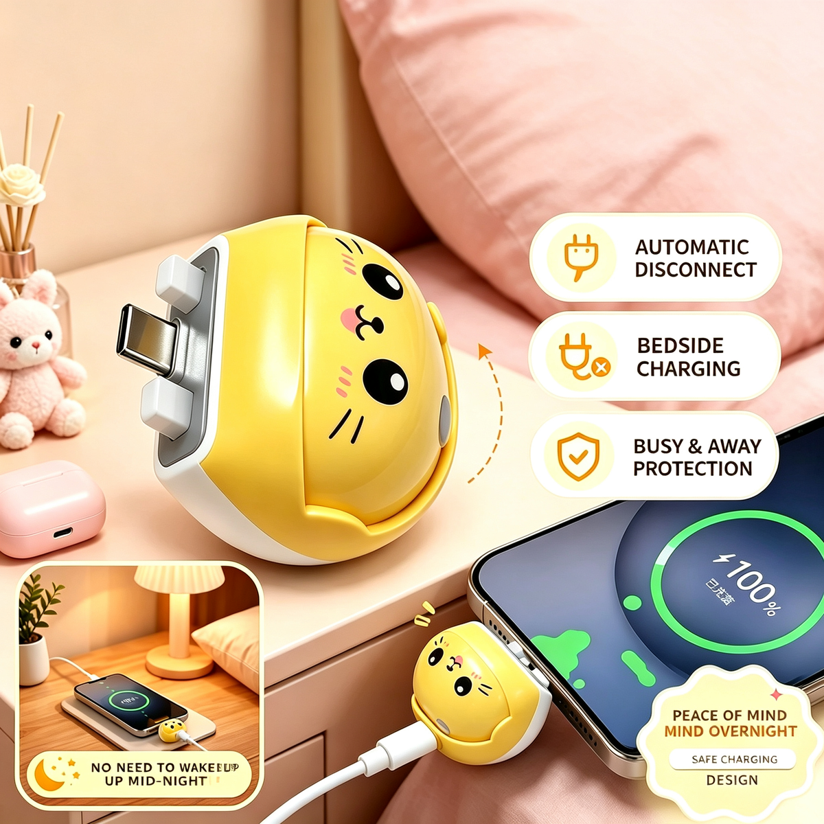 ⚡USB-C Automatic Full-Charge Disconnect Adapter