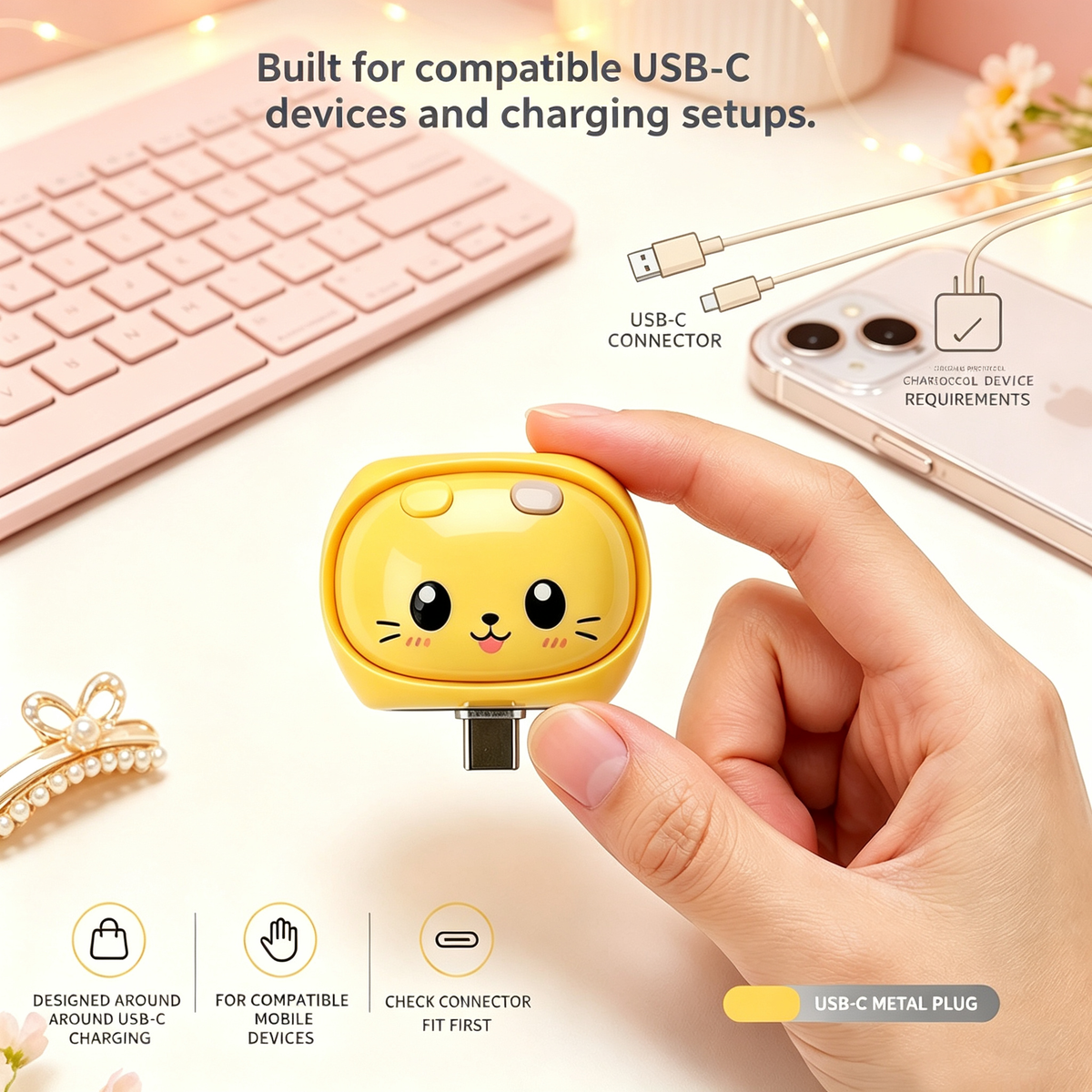 ⚡USB-C Automatic Full-Charge Disconnect Adapter