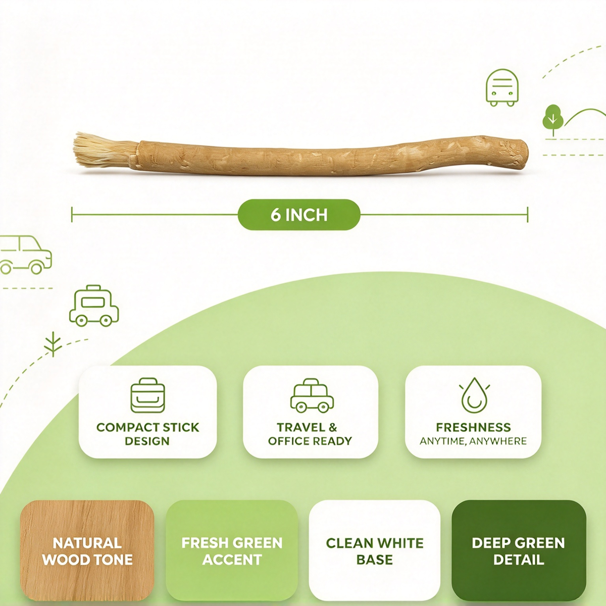 Natural Miswak Toothbrush Stick