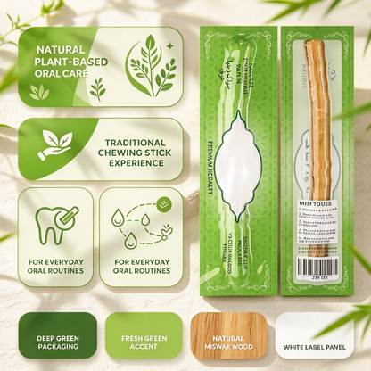 Natural Miswak Toothbrush Stick