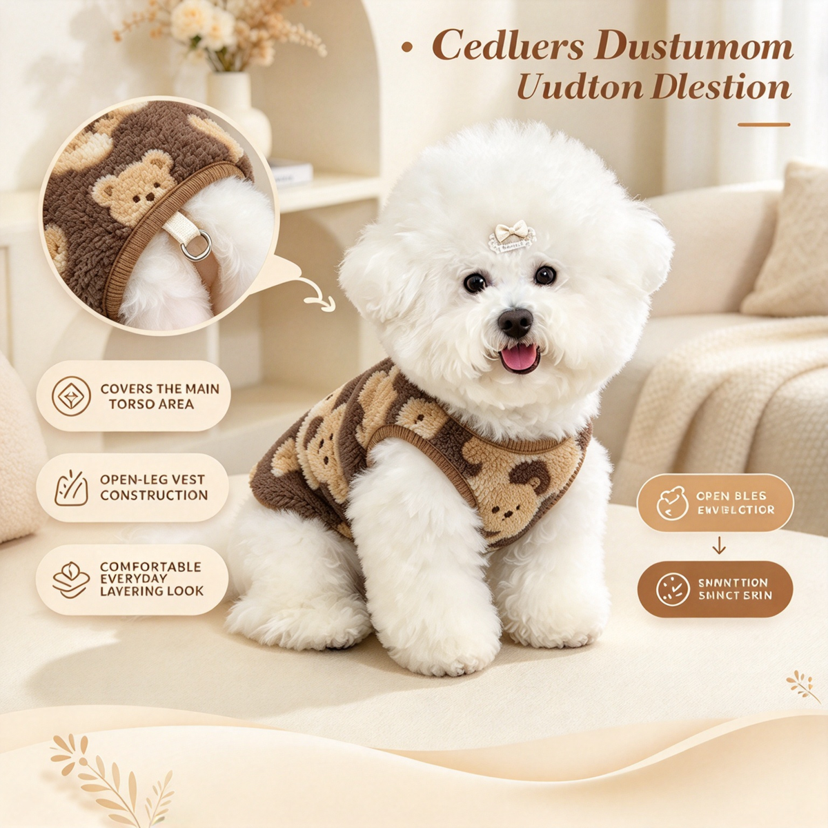 🧸Fleece Vests for Dogs and Cats in Autumn and Winter