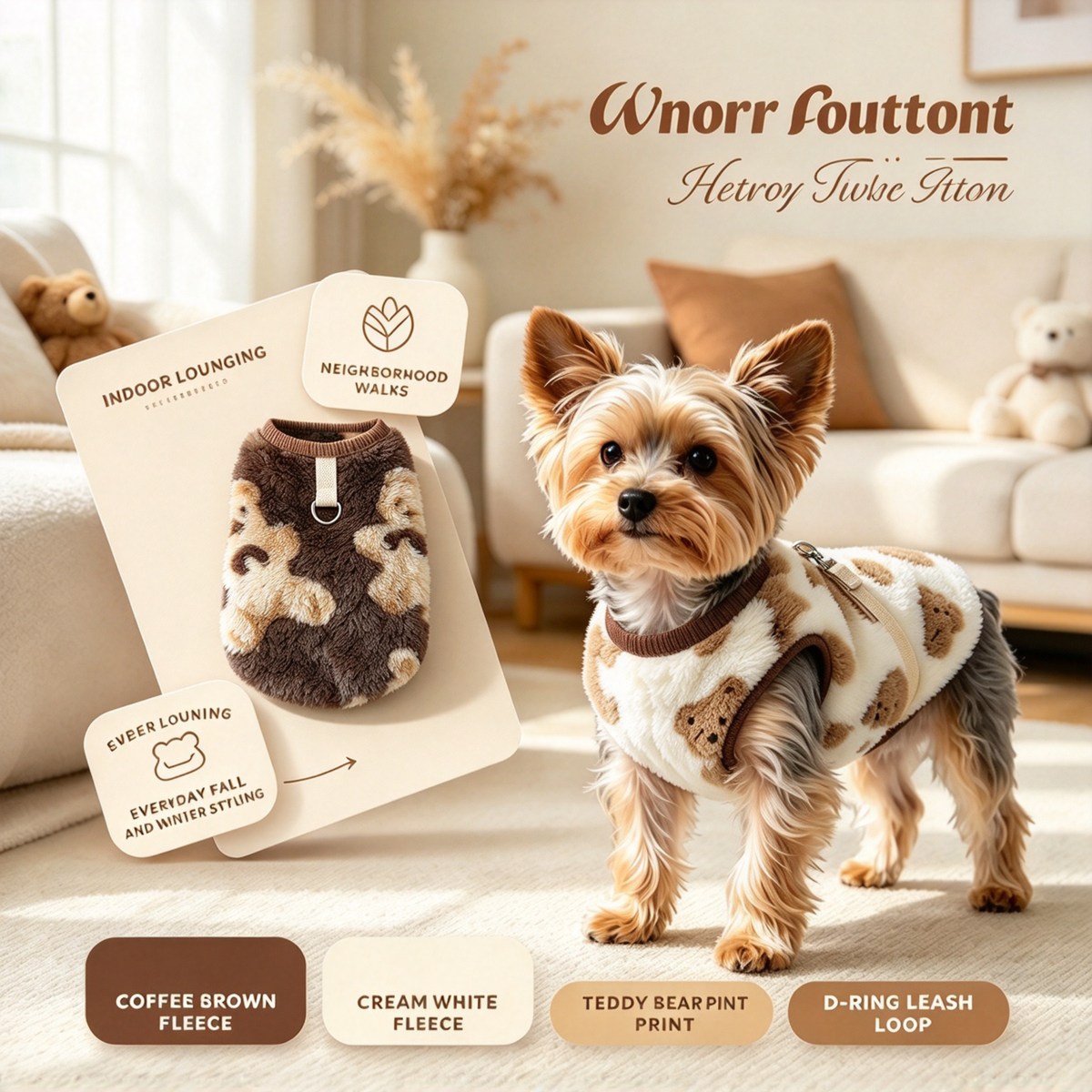 🧸Fleece Vests for Dogs and Cats in Autumn and Winter
