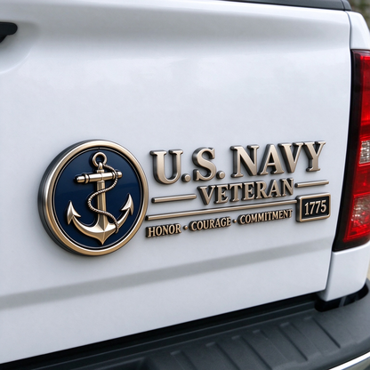⚜️3D Metal Veteran Honor Auto Badge