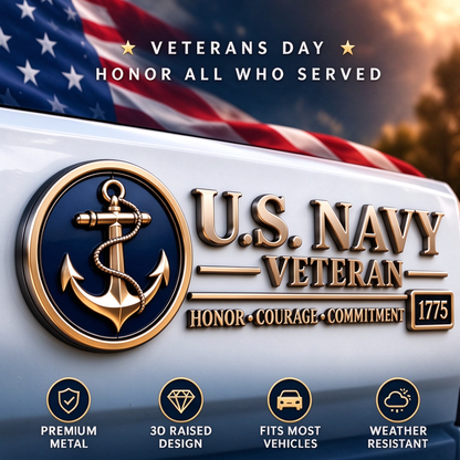 ⚜️3D Metal Veteran Honor Auto Badge