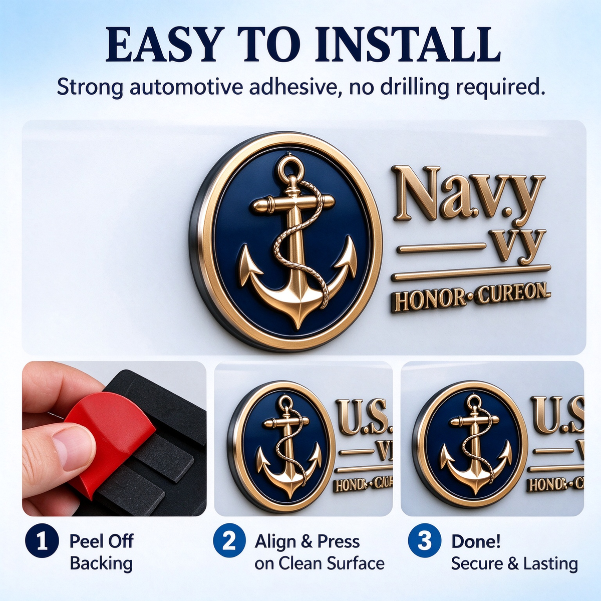 ⚜️3D Metal Veteran Honor Auto Badge